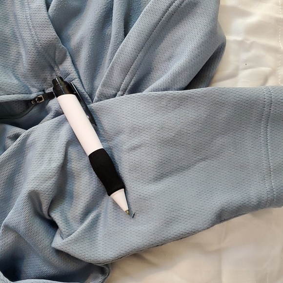 Under Armour- Mens Loose Fit Performance Jacket Coat Light Blue Preppy Sz.XL - Picture 5 of 10